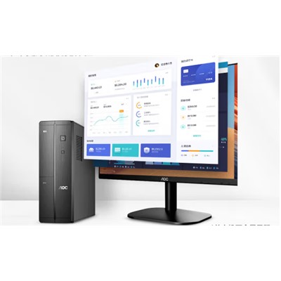 冠捷（AOC）E2270 臺(tái)式計(jì)算機(jī) 商用家用辦公電腦主機(jī) 主機(jī)+221.5英寸顯示器（G5400/4G/1TB+120G SDD/ DVD RW/21.5）